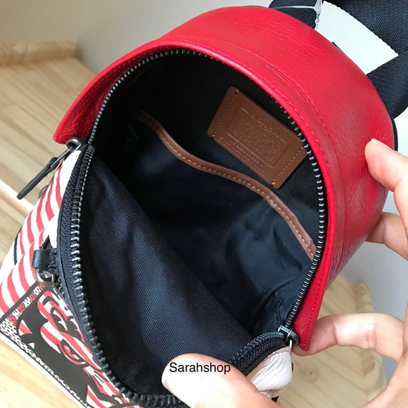 ✅Coach Mickey Mouse Mini Backpack Crossbody - Picture 11 of 14